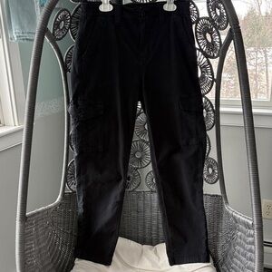 American Eagle Black Cargo Stretch Pants